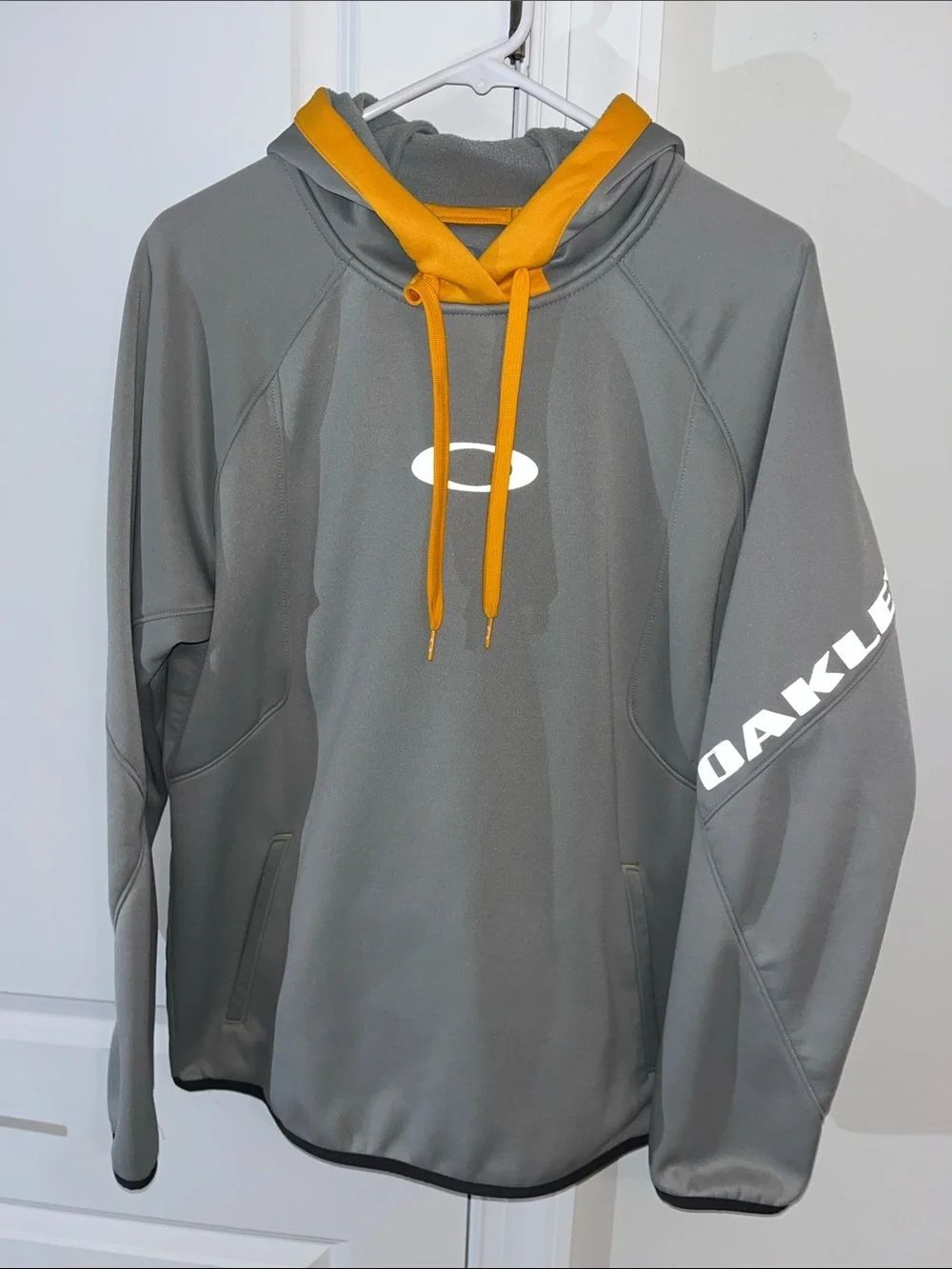 Men’s Steelers Colors Oakley Golf Skater Hoodie Hooded fleece sweatshirt M